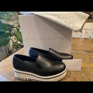 Stella McCartney Binx slip on platform sneakers 36 Black